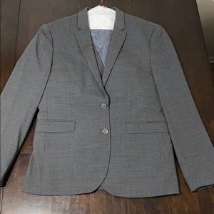 Express Men’s Extra Slim 3-piece Gray Plaid Suit